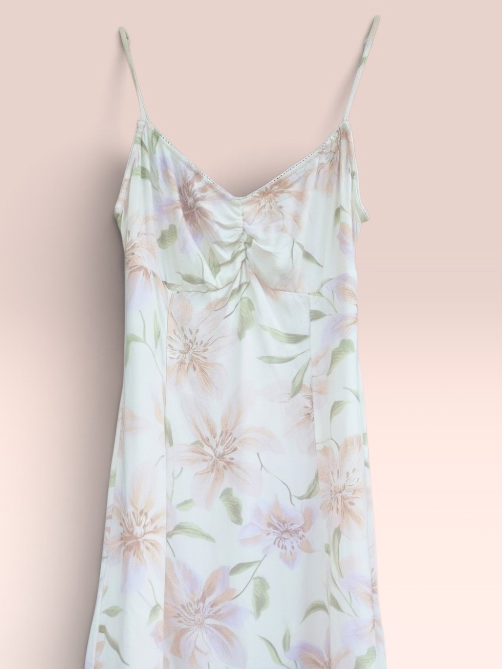 Billabong Sunset Love Midi Dress Sweetheart Neckline Front Slit Size M - Picture 3 of 9